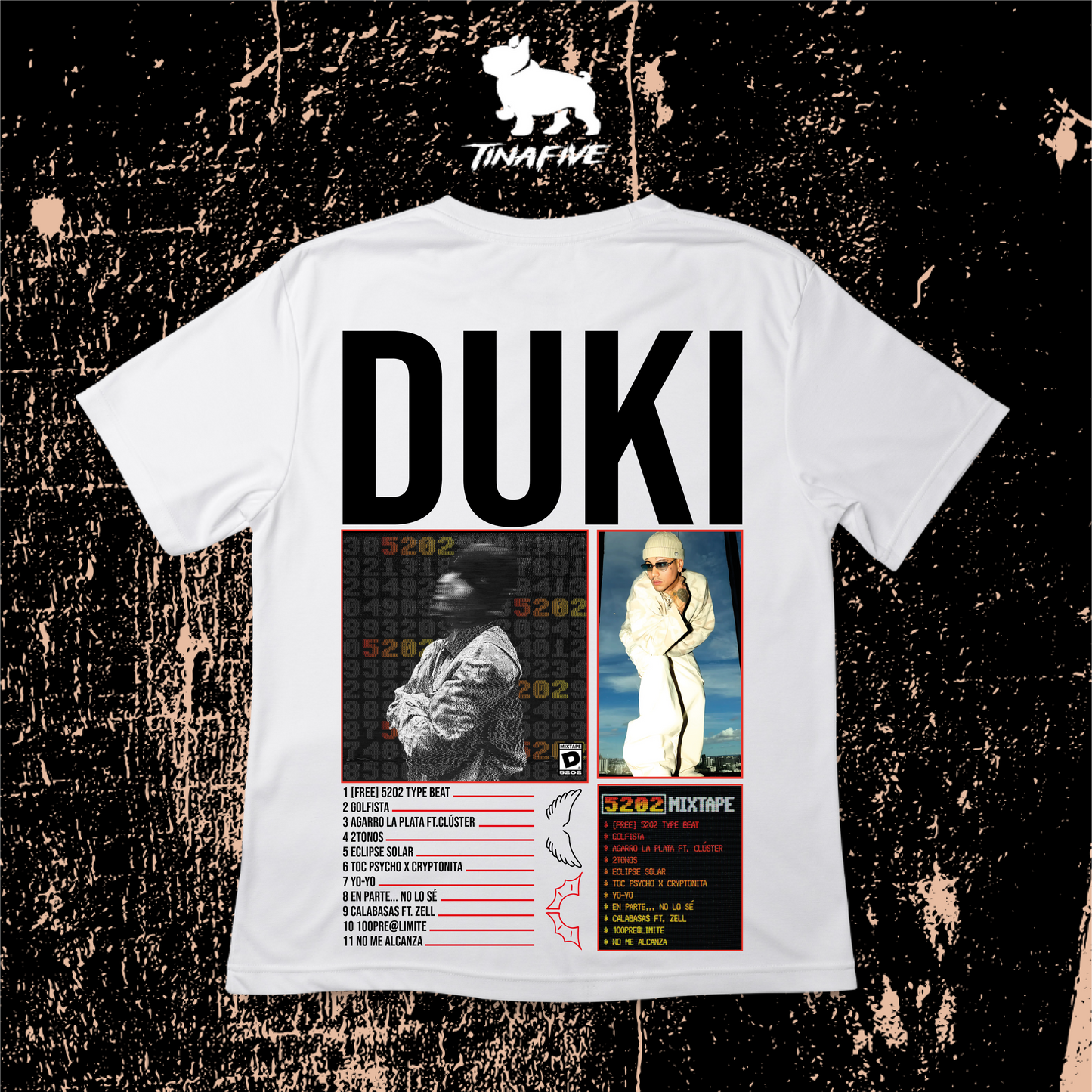 Camiseta Duki 5202 capicua