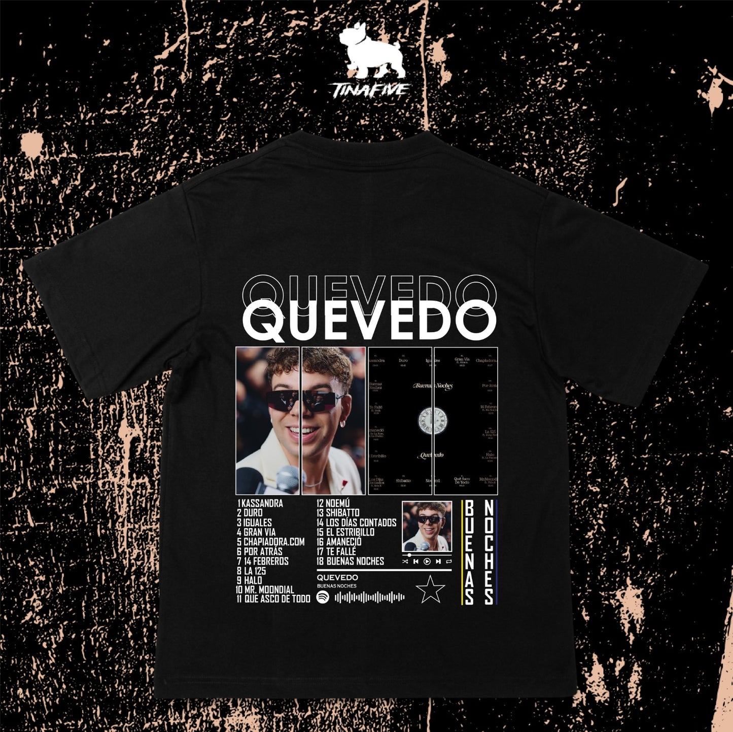 CAMISETA QUEVEDO BUENAS NOCHES