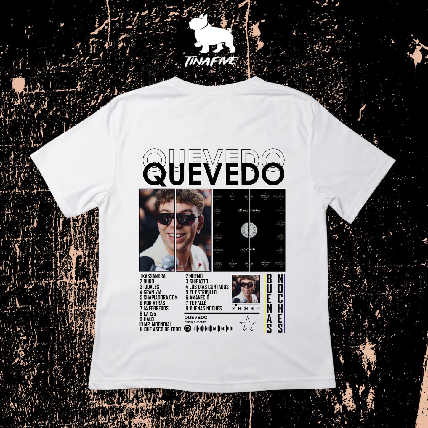 CAMISETA QUEVEDO BUENAS NOCHES
