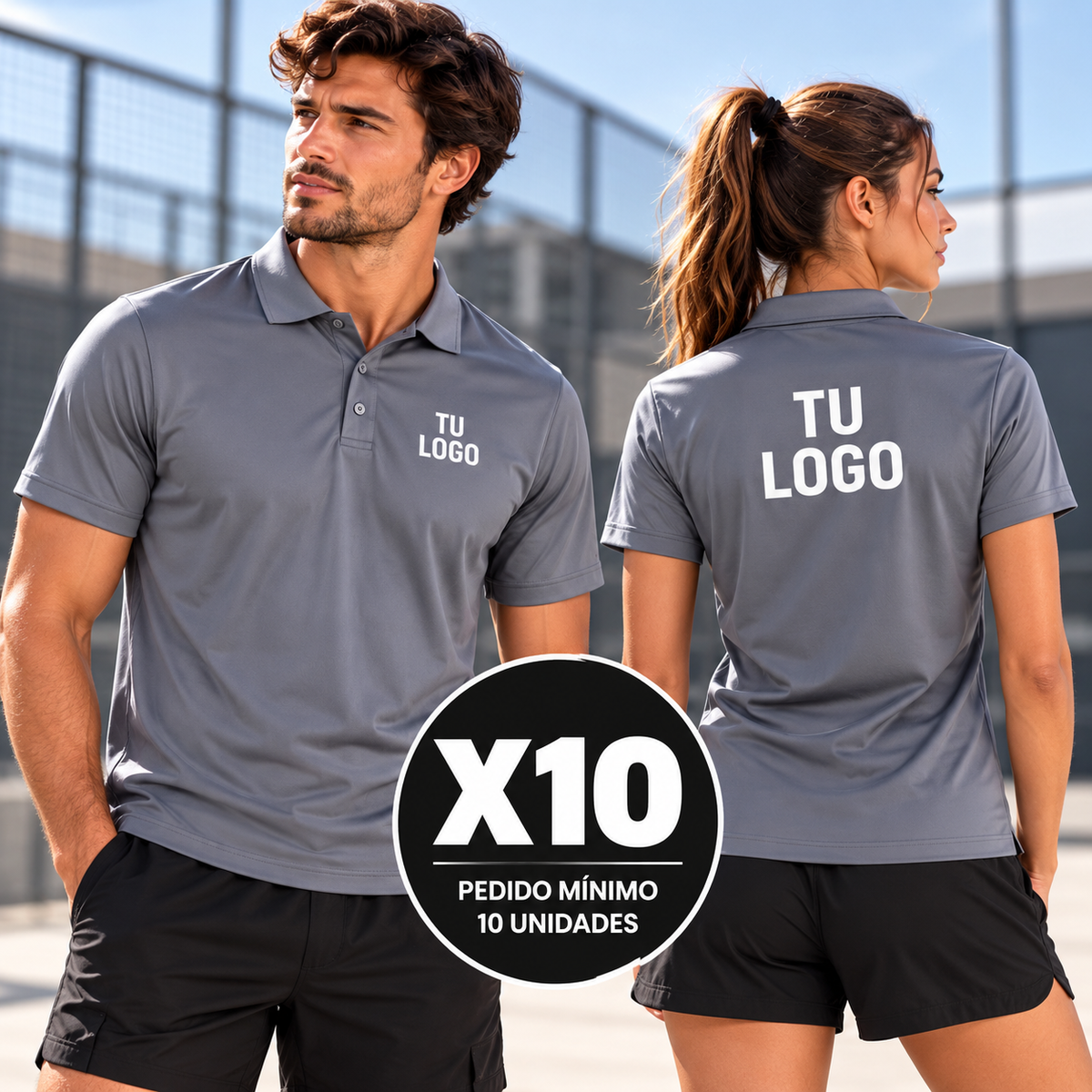 Polo Deportivo Personalizado con Logo – Mínimo 10 Uds