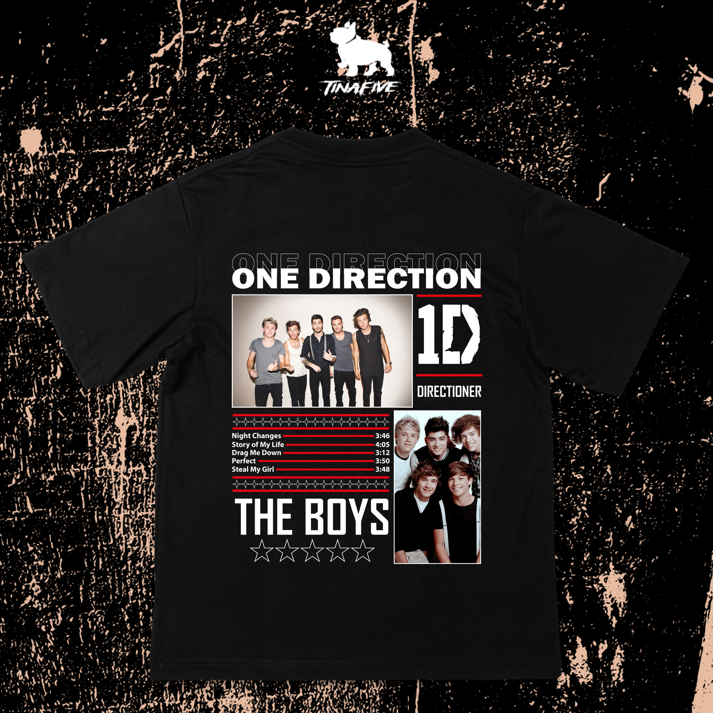 CAMISETA ONE DIRECTION