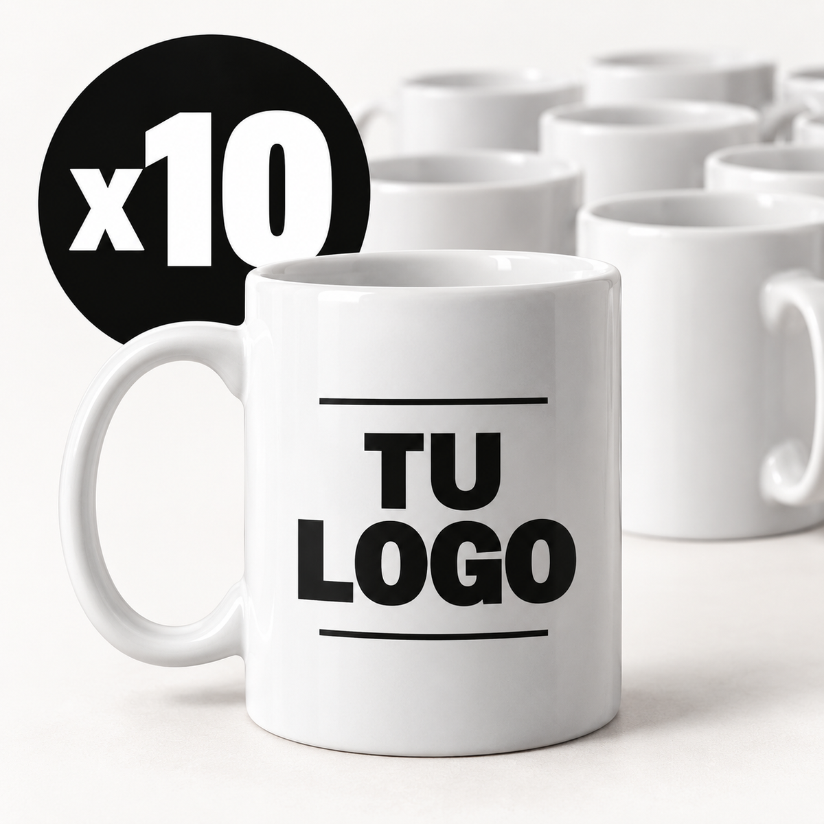 Taza de Cerámica Personalizada con Logo – Desde 10 Uds