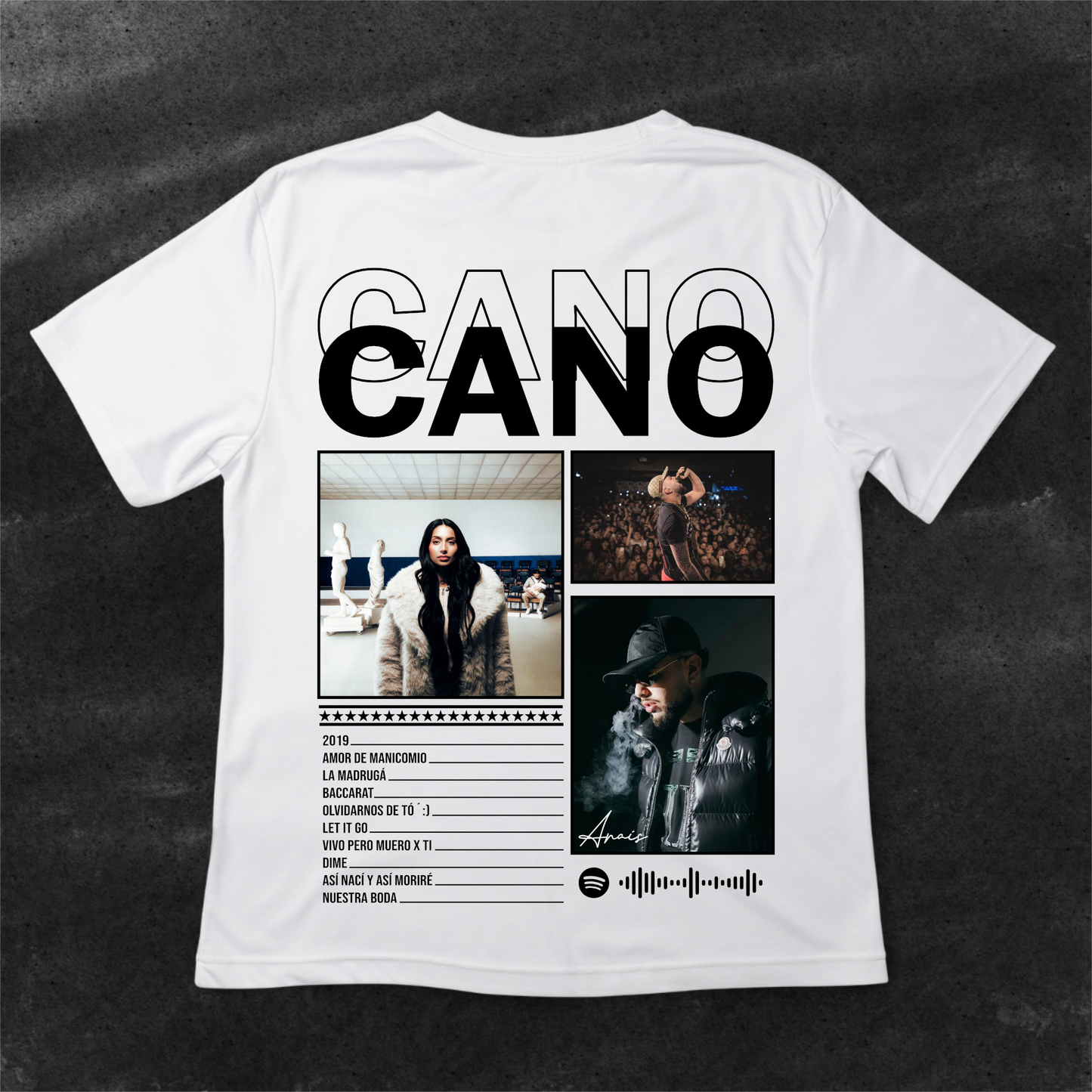 Camiseta Cano - Edición especial álbum Anais
