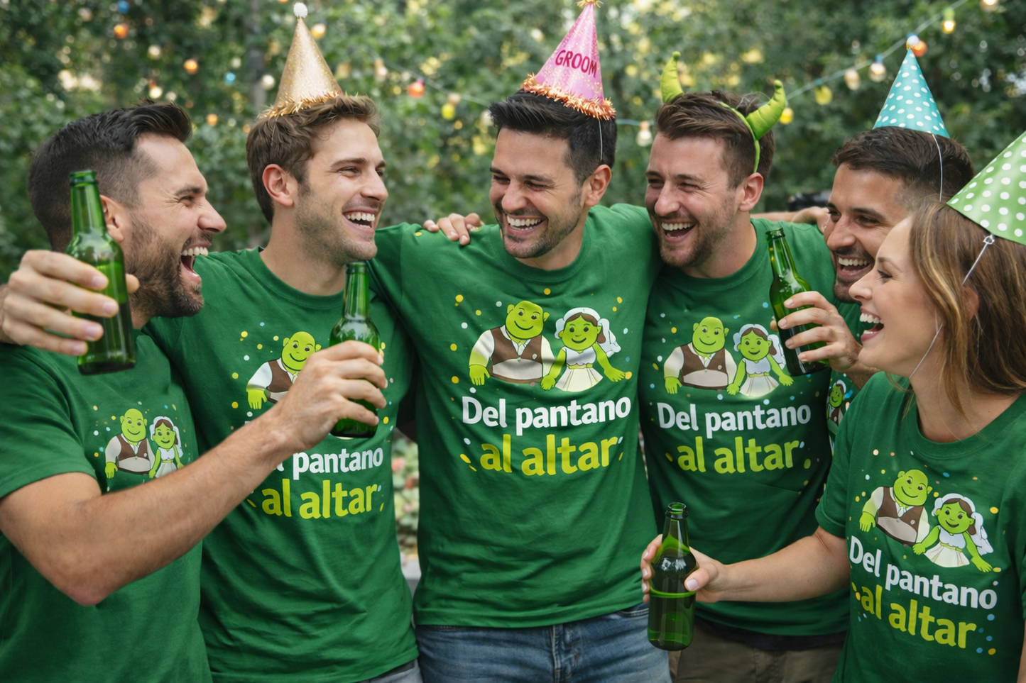 Camiseta despedida de soltero y soltera personalizada