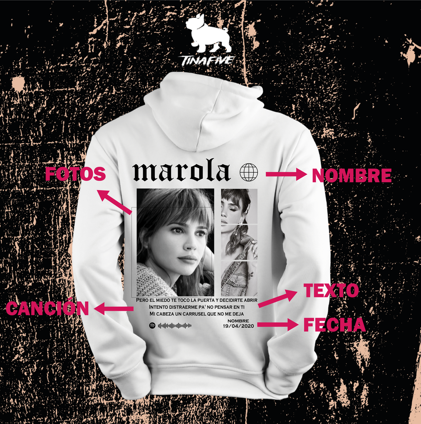 SUDADERA PERSONALIZADA (LEER ANTES LA DESCRIPCIÓN)