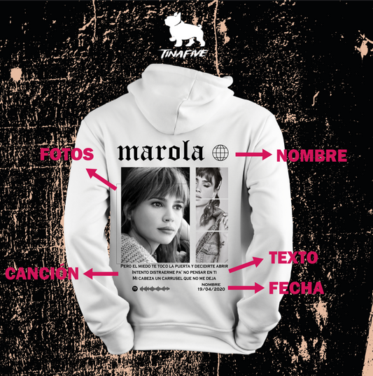 SUDADERA PERSONALIZADA (LEER ANTES LA DESCRIPCIÓN)