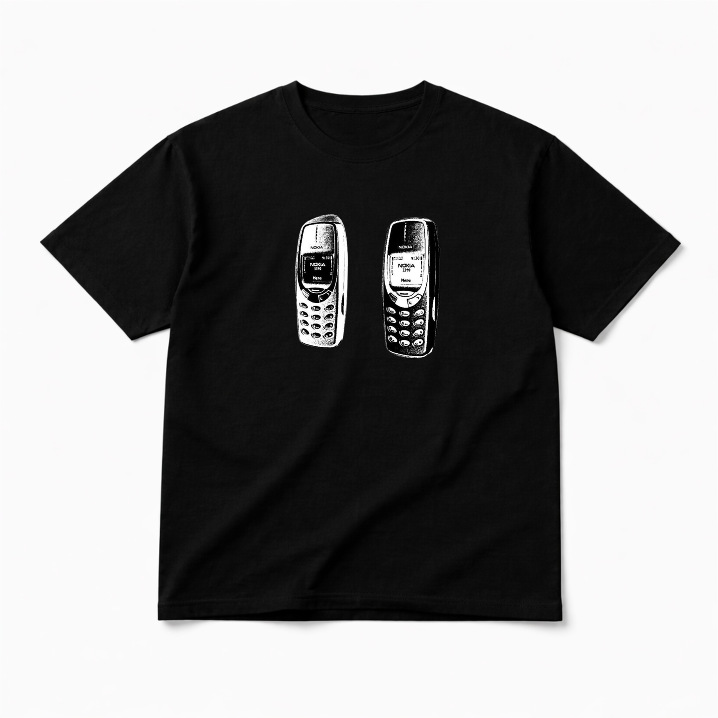 Camiseta Nokia Y2K Retro Streetwear de Algodón