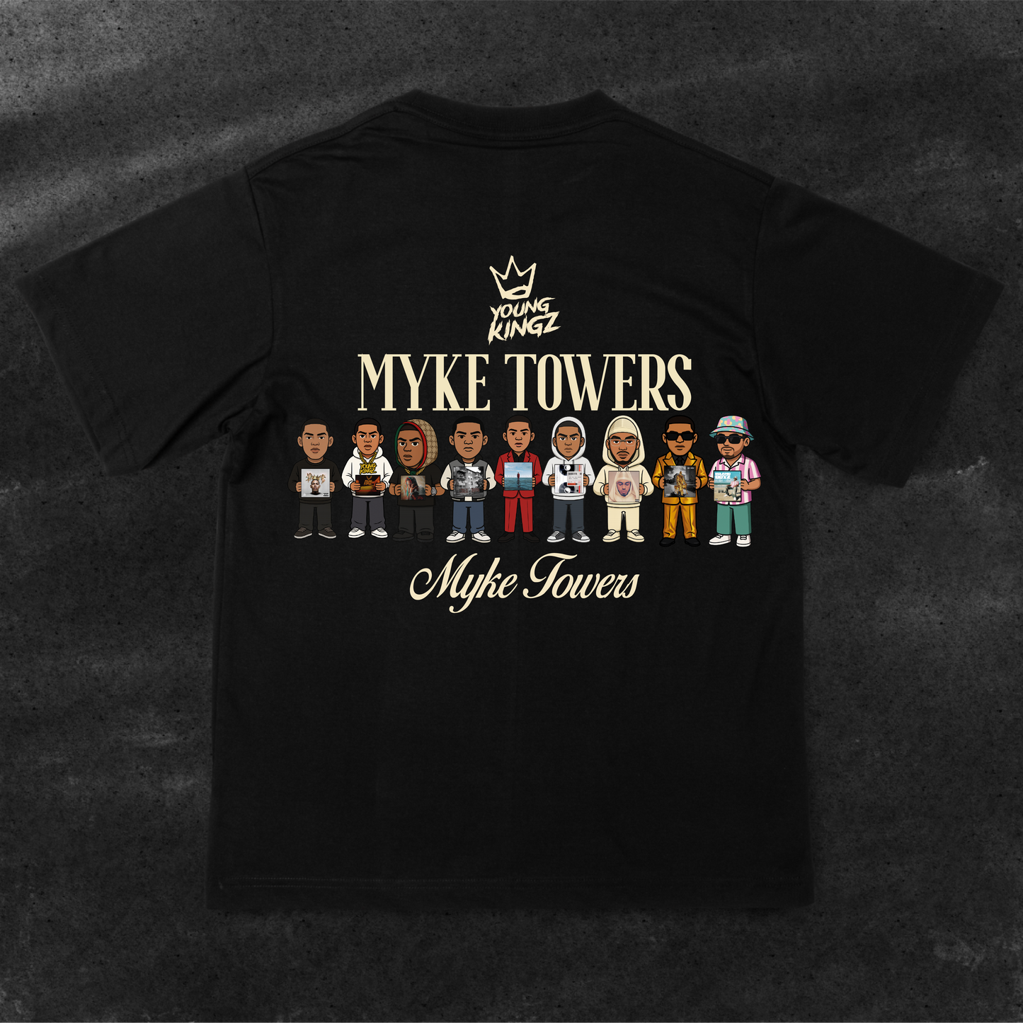 Camiseta Myke Towers discos