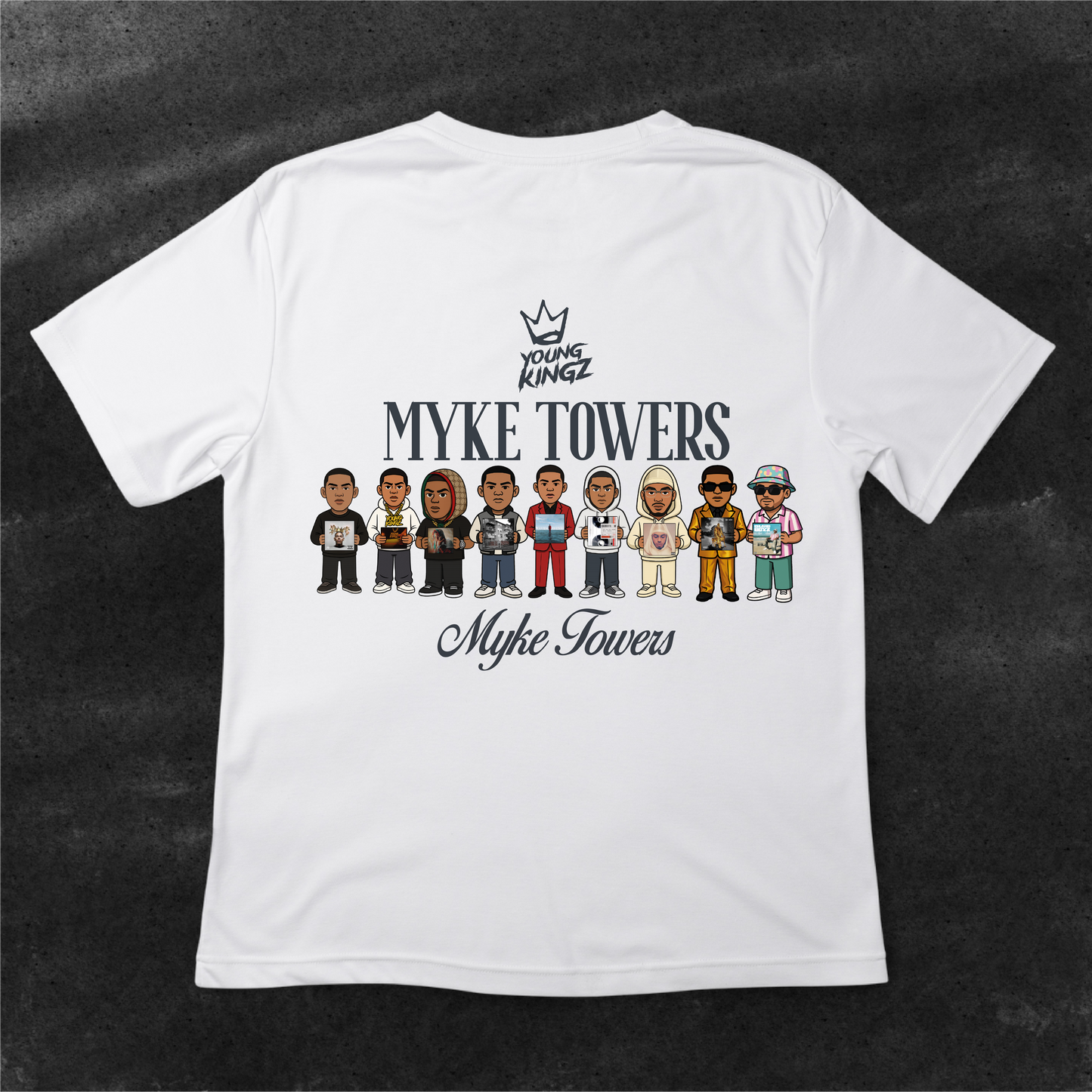 Camiseta Myke Towers discos