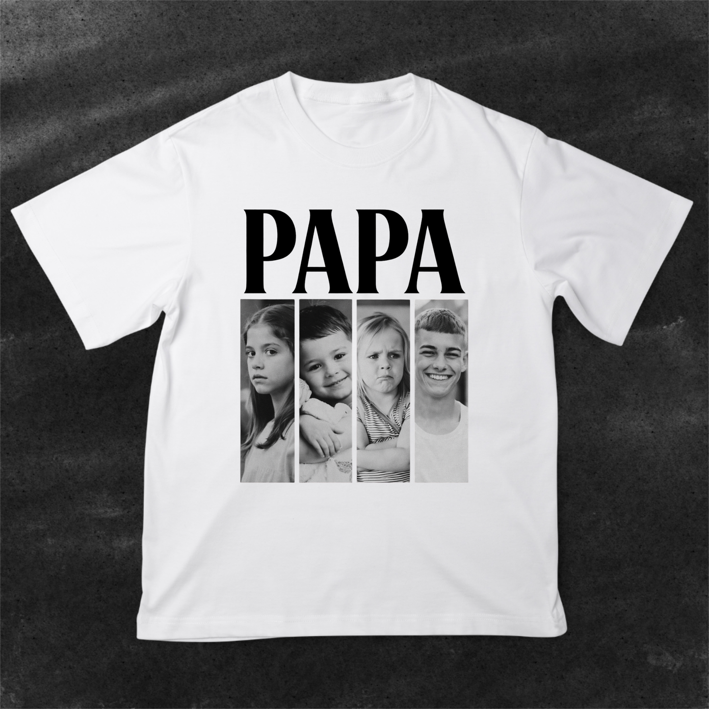 Camiseta Día del Padre Personalizada con Fotos