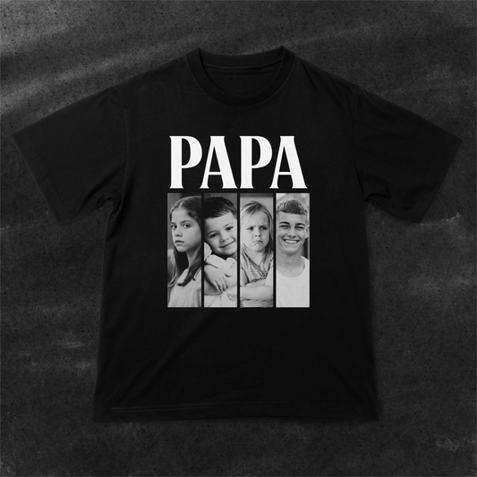 Camiseta Día del Padre Personalizada con Fotos